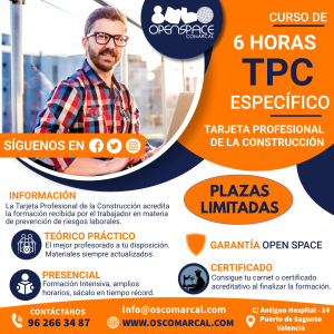 CURSO TPC ESPECÍFICO 6H